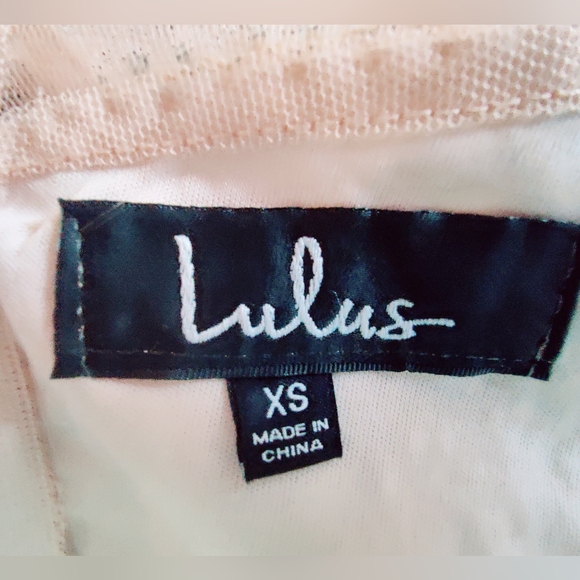 NWT Lulu's Beaded Blush Formal Dress Size XS - Picture 5 of 7